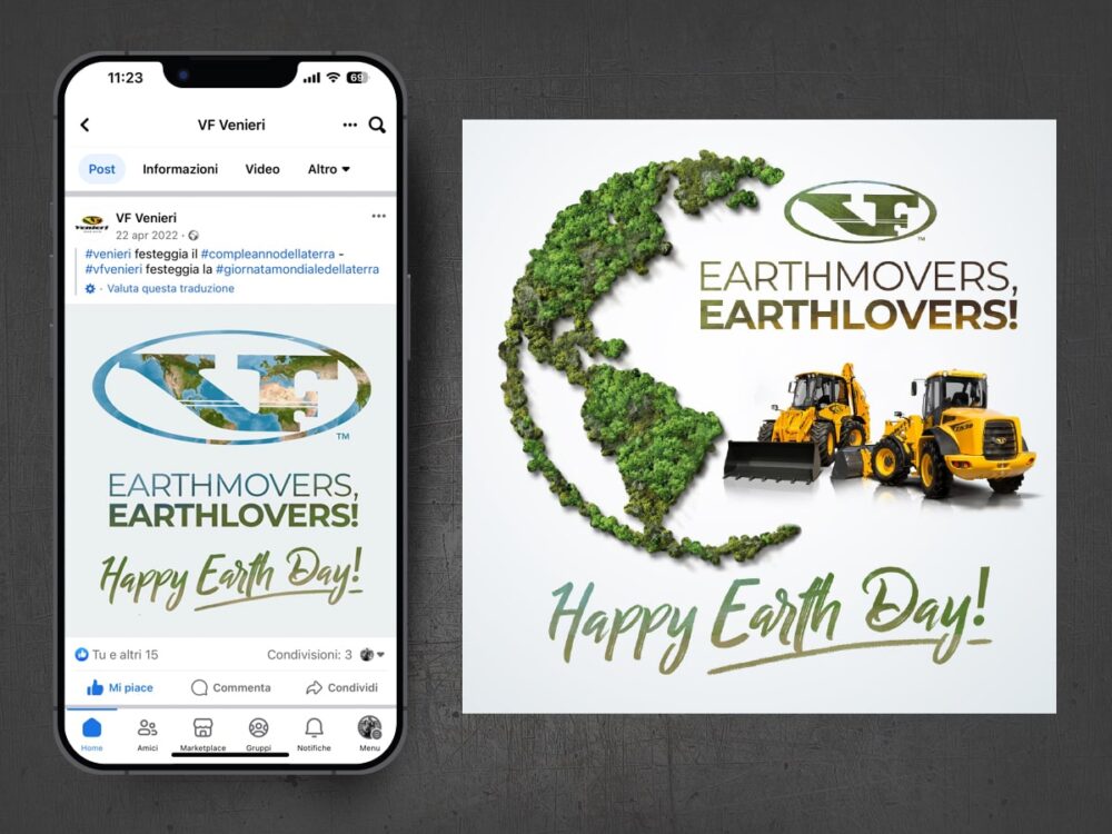 VF Venieri - Creatività post Facebook "Happy Earth Day"