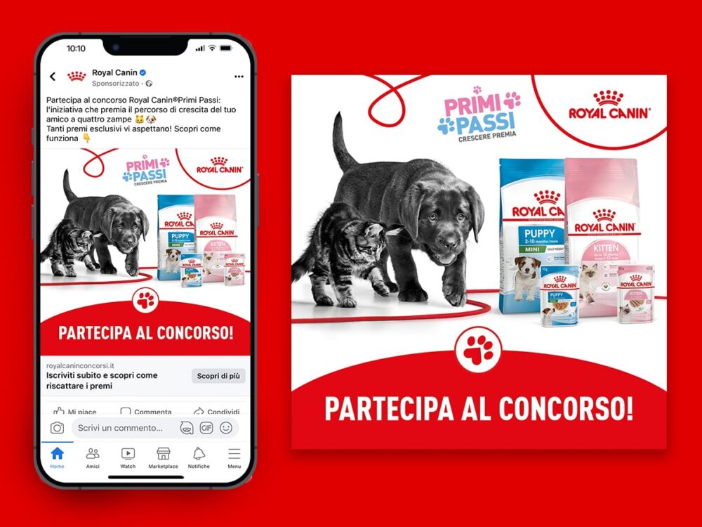 Royal Canin - Creatività campagna "Concorso Primi Passi"