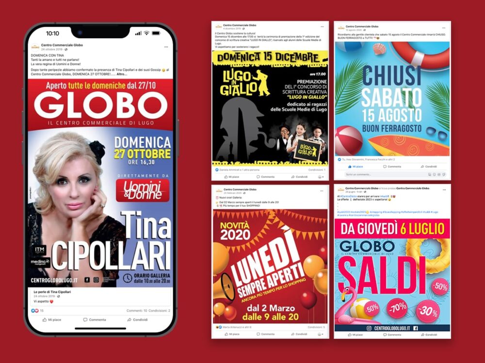 Centro Commerciale Globo - Gestione e creatività canali social